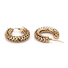 304 Stainless Steel Mesh Hoop Earrings EJEW-O096-06A-G-2