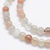 Natural Multi-Moonstone Beads Strands G-P322-43-4mm-3