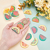 16Pcs 8 Style Translucent Acrylic Pendants TACR-PH0001-26-5