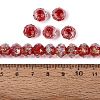 Handmade Foil Glass Beads FOIL-Q001-02E-4