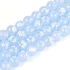 Baking Paint Glass Beads Strands DGLA-N015-8mm-06-1