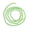 Transparent Glass Beads Strands GLAA-C019-01A-25-2