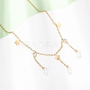 304 Stainless Steel Crystal Rhinestone Pendant Necklaces for Women NJEW-F378-01G-04-1