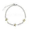 Star Micro Pave Zircon Charm Bracelet EC4914-2-1