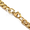 PVD Vacuum Plating 201 Stainless Steel Curb Chain Necklaces NJEW-Q336-11B-G-4