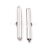 304 Stainless Steel Slide On End Clasp Tubes STAS-C044-08D-P-1