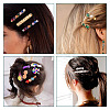 120Pcs 12 Style Iron Alligator Hair Clips Findings PHAR-TA0001-08-8