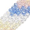 Electroplate Glass Beads Strands EGLA-D300-06-6mm-04-5
