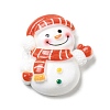 Christmas Theme Opaque Resin Cabochons RESI-E043-01G-1