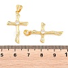 Easter Brass Micro Pave Clear Cubic Zirconia Pendants ZIRC-F148-14I-G-3