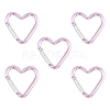 5Pcs Zinc Alloy Spring Gate Rings FIND-YW0010-59K-1