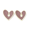 Heart Alloy Spray Painted Pendants LS-PALLOY-P243-01C-1