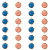 DICOSMETIC 60Pcs 2 Colors Alloy Enamel Pendants FIND-DC0002-84-1