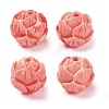 Synthetic Shell Dyed Carved Beads SHEL-H005-21-1