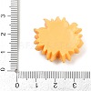 Opaque Resin Flowers Cabochons RESI-R463-02A-3