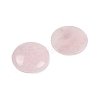Natural Rose Quartz Cabochons G-H1596-FR-25mm-24-2