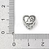 925 Sterling Silver European Beads STER-R005-02AS-07-3