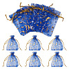 30Pcs Gold Stamping Moon Star Organza Drawstring Gift Bags ABAG-TA0002-21D-2
