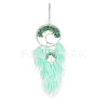 Retro Style Iron & Natural Green Aventurine Pendant Hanging Decoration PW-WG38430-04-1