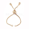 Rack Plating Brass Box Chain Link Bracelet Making KK-A183-03G-2
