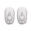304 Stainless Steel Cabochons STAS-K213-09P-1