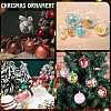 25Pcs 5 Styles Transparency Acrylic Christmas Balls Pendants DIY-CP0013-38-5