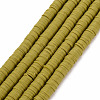 Handmade Polymer Clay Bead Strands CLAY-T002-6mm-55-1
