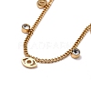 Crystal Rhinestone and Eye Shape Charm Anklet for Women STAS-D454-06G-2