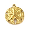Ion Plating(IP) 304 Stainless Steel Pendants STAS-C104-24G-1