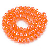 Electroplate Glass Beads Strands EGLA-A034-T1mm-A07-3