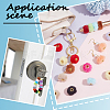 100Pcs 20 Colors Imitation Rabbit Hair European Beads FIND-PA0001-27-6
