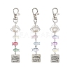 Ocean ABS Plastic Imitation Pearl & Acrylic & Alloy Pendant Decorations HJEW-JM04864-1