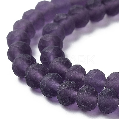 Transparent Glass Beads Strands X1-EGLA-A034-T8mm-MD15-1