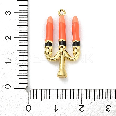 Halloween Brass Enamel Pendants KK-F915-01J-G-1
