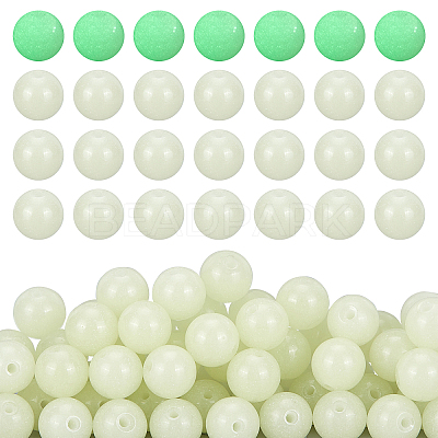 150Pcs Synthetic Luminous Stone Beads Strands G-PH0019-18-1