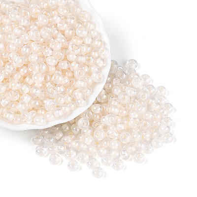 FGB Inside Colours Transparent Glass Seed Beads SEED-T009-01K-1