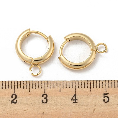 201 Stainless Steel Huggie Hoop Earring Findings STAS-P283-01X-G-1