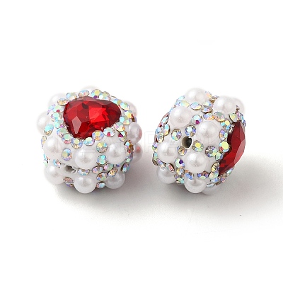 Polymer Clay Rhinestone Beads RGLA-D050-04A-1