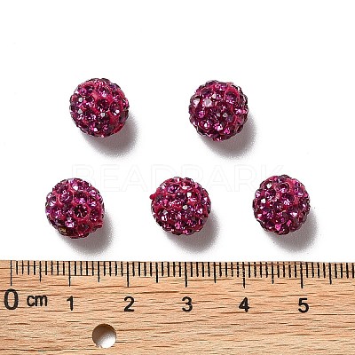 Pave Disco Ball Beads X1-RB-A130-10mm-16-1