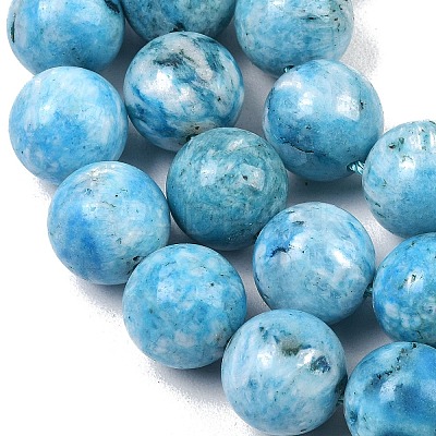 Natural Gemstone Hemimorphite Round Beads Strands G-L145-14mm-01-1