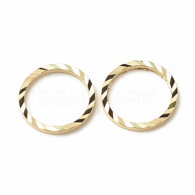 Brass Linking Rings KK-F831-018C-G-RS-1