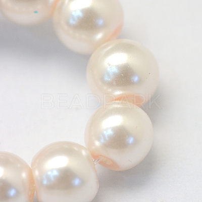 Baking Paint Glass Pearl Bead Strands X-HY-Q003-5mm-41-1