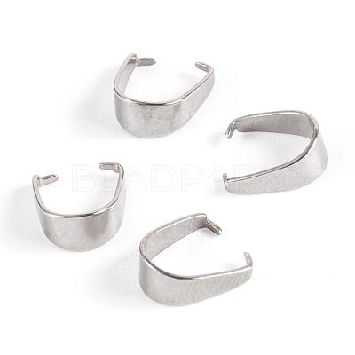 Non-Tarnish 304 Stainless Steel Snap on Bails STAS-P214-08P-01-1
