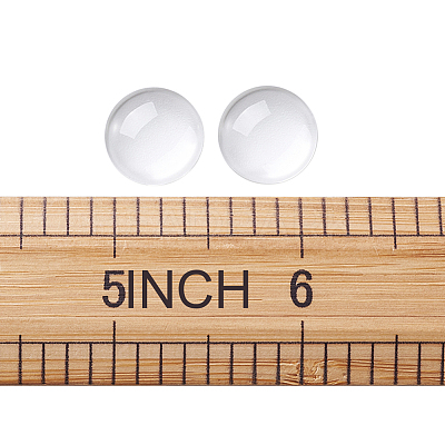 Transparent Glass Cabochons GGLA-CD0001-03-1