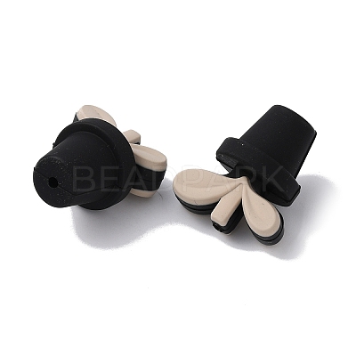 Leaf Pot Food Grade Eco-Friendly Silicone Beads LS-SIL-WH0014-18D-1