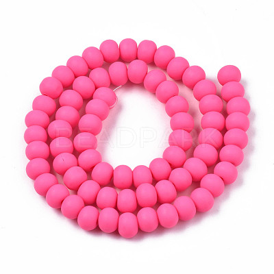 Handmade Polymer Clay Beads Strands CLAY-N008-053-09-1