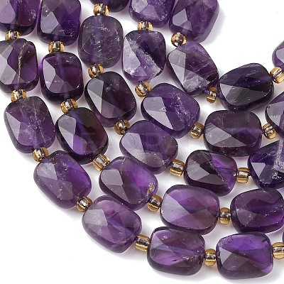 Natural Amethyst Beads Strands G-L654-J01-01-1