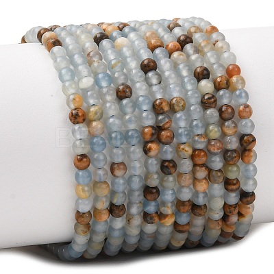Natural Blue Calcite Beads Strands G-E576-09F-1
