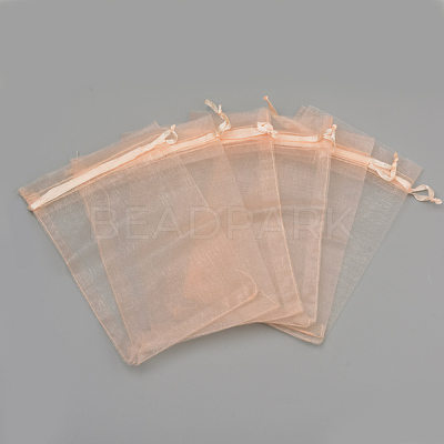 Organza Gift Bags with Drawstring OP-R016-9x12cm-23-1