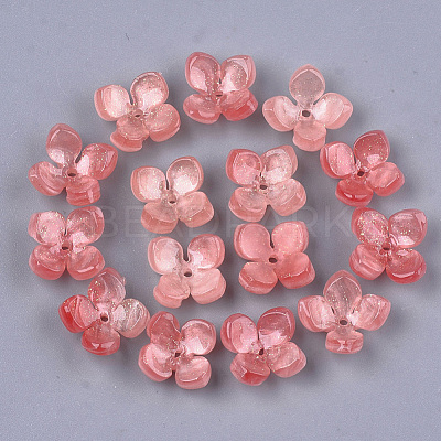 Cellulose Acetate(Resin) Bead Caps X-KK-S161-02C-1